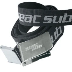 Ceinture SEAC Boucle Inox -Plongée Soldes Boutique ceinture seac noir 1